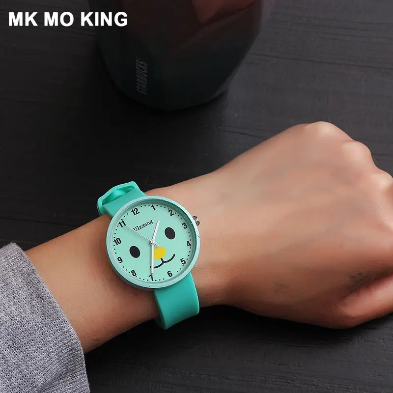 Харадзюку Ретро Стиль Кварцевые Мужские Женские Простые парные Часы