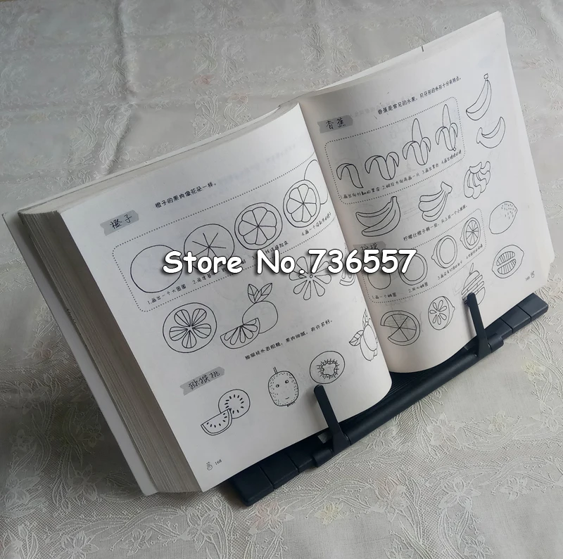 

Free Shipping Portable Adjustable Steel Book Document Holder Frame Reading Desk Book Stand Bookrest Bookstand