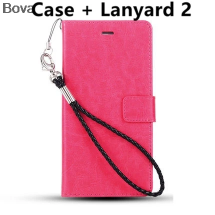 Rose Lanyard 2 Meizu U10 держатель для карт, чехол для Meizu U10, кожаный флип-чехол, ультра тонкий кошелек, чехол, флип-Кобура - Цвет: Rose Lanyard 2