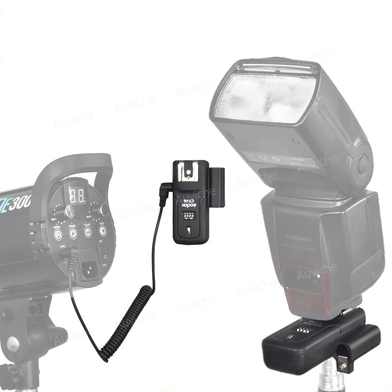Godox ct 16 Каналы Беспроводной Радио Вспышка Speedlite триггера передатчик + приемник