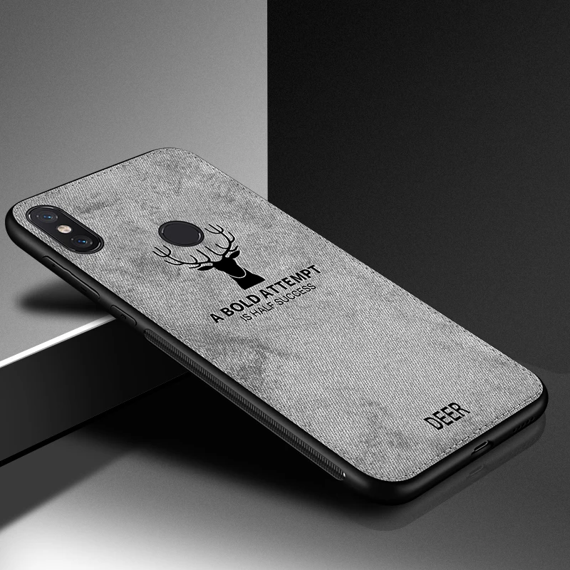 Тканевый чехол для Xiaomi Mi 8 Lite классическая ткань матовая кожа мягкая жесткая