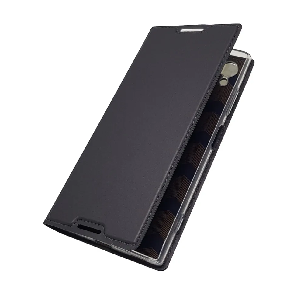 Ультра Тонкий Кожаный магнитных флип бумажник чехол для Sony Xperia XA1 Plus|covers for sony