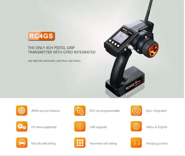 Радиоуправляемый пульт дистанционного управления Radio Ink RC4G RC4GS 1 комплект 2 4G 4CH
