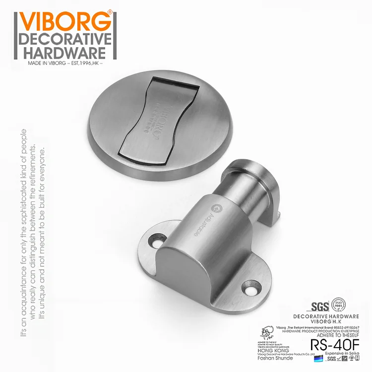VIBORG Deluxe SUS304 нержавеющая сталь литье Регулируемый напольный мощный магнитный дверной стопор дверные стопоры дверной стоп RS-40F