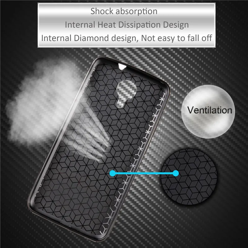 Чехол из углеродного волокна для телефона Google Android One General Mobile 4G чехол силиконовой