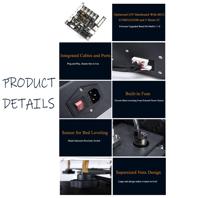 Printing Machinery Ortur4 Hotbed Autoleveling &amp Calibration Imprimante 3d Safe 24V Power Supply Drucker Metal Printer | Компьютеры и
