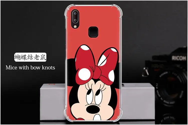 Противоударный чехол для телефона Vivo Y91/Y95/U1/Y91i модный дизайн с подушкой безопасности цветной окрашенный задний Чехол для телефона