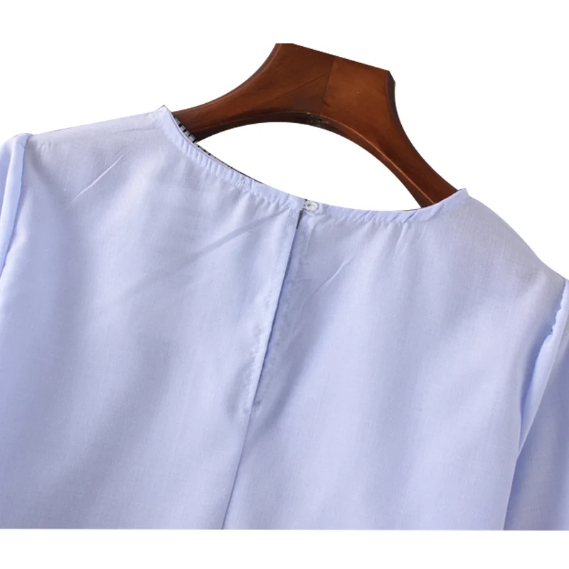 Летние топы женская блузка с жемчугом 2021 милая повседневная рубашка круглым