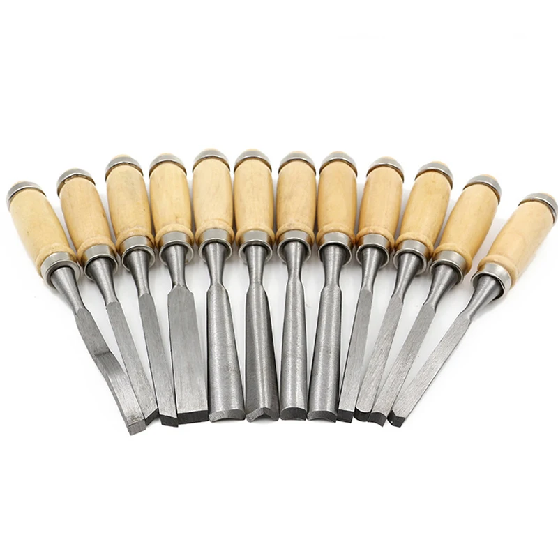 12 шт./компл. долото для дерева набор инструментов профессиональный нож резьбы по