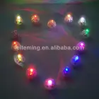 Бесплатная доставка, 12 шт.лот, 10 мм, теплый белый светодиодный воздушный шар, бумажный фонарик, мини-светильник для вечеринки, свадебное украшение из перьев