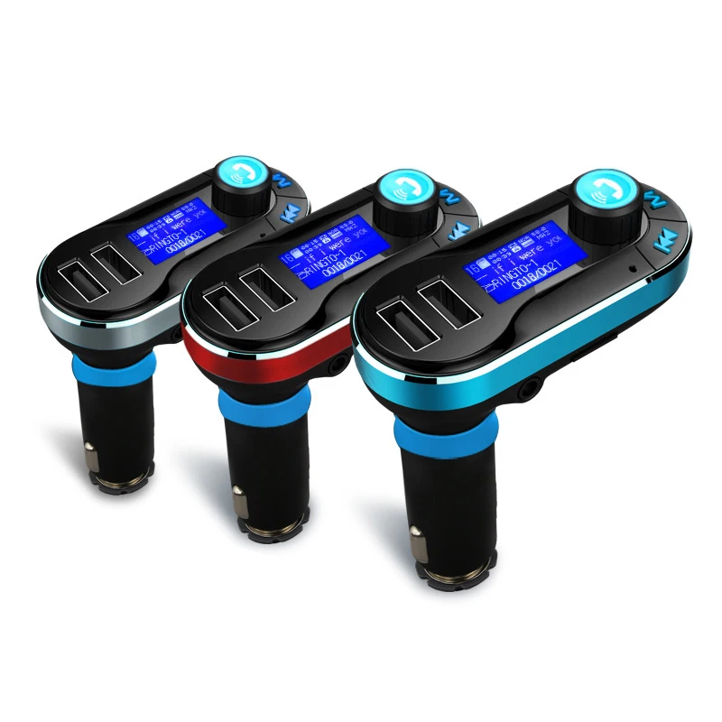 Автомобильный FM-передатчик BLUETOOTH с двумя портами 2 1 А автомобильное зарядное