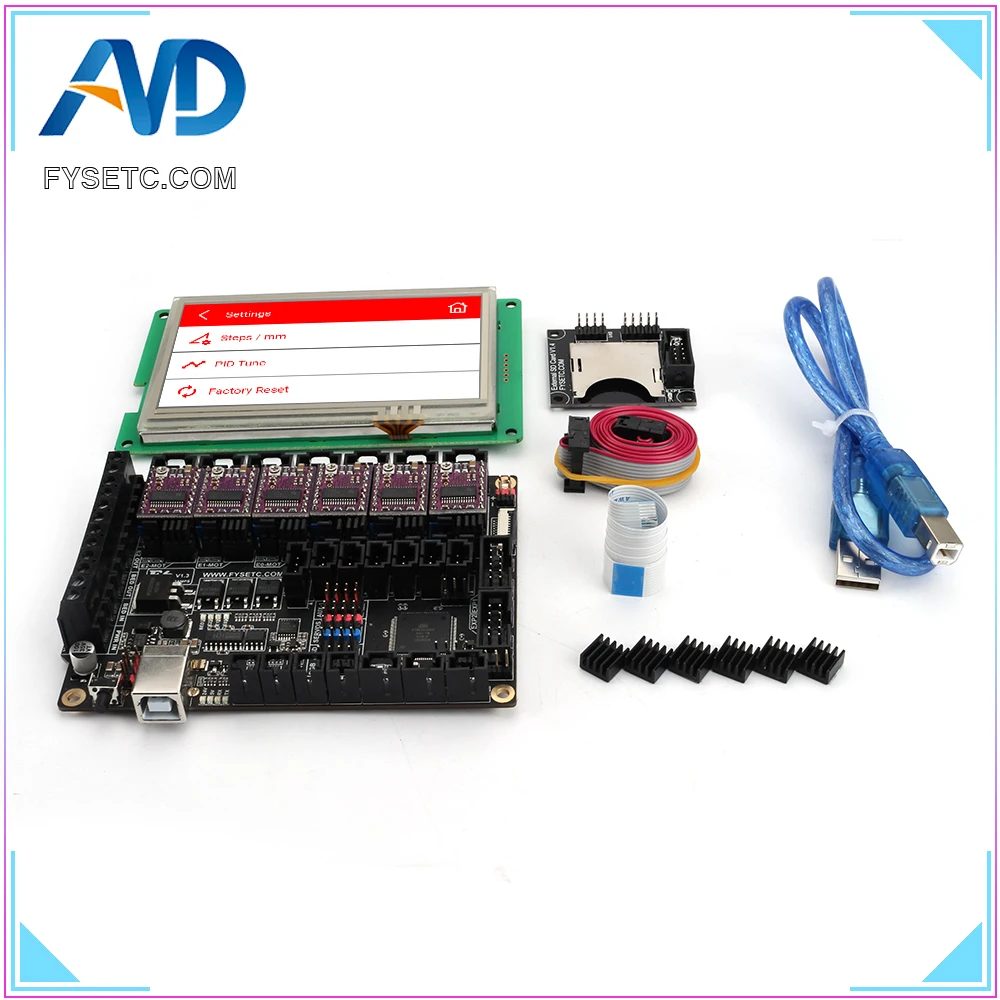 Материнская плата FYSETC F6 V1.3 Все в одном драйвер шагового двигателя DRV8825 6 шт.