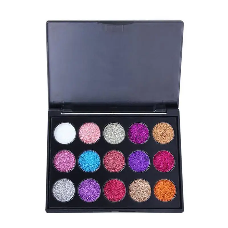 Learnever 15 Colors Diamond Eyeshadow Pallete Glitter Make Up Palette Shimmer powder Radiant Eye cosmetics New Arrival |