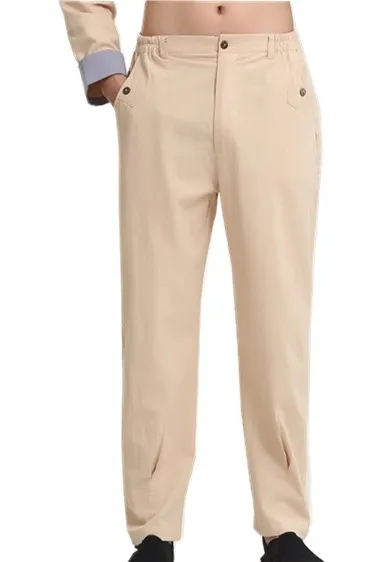 Шанхайская история традиционная китайская одежда мужские льняные штаны для