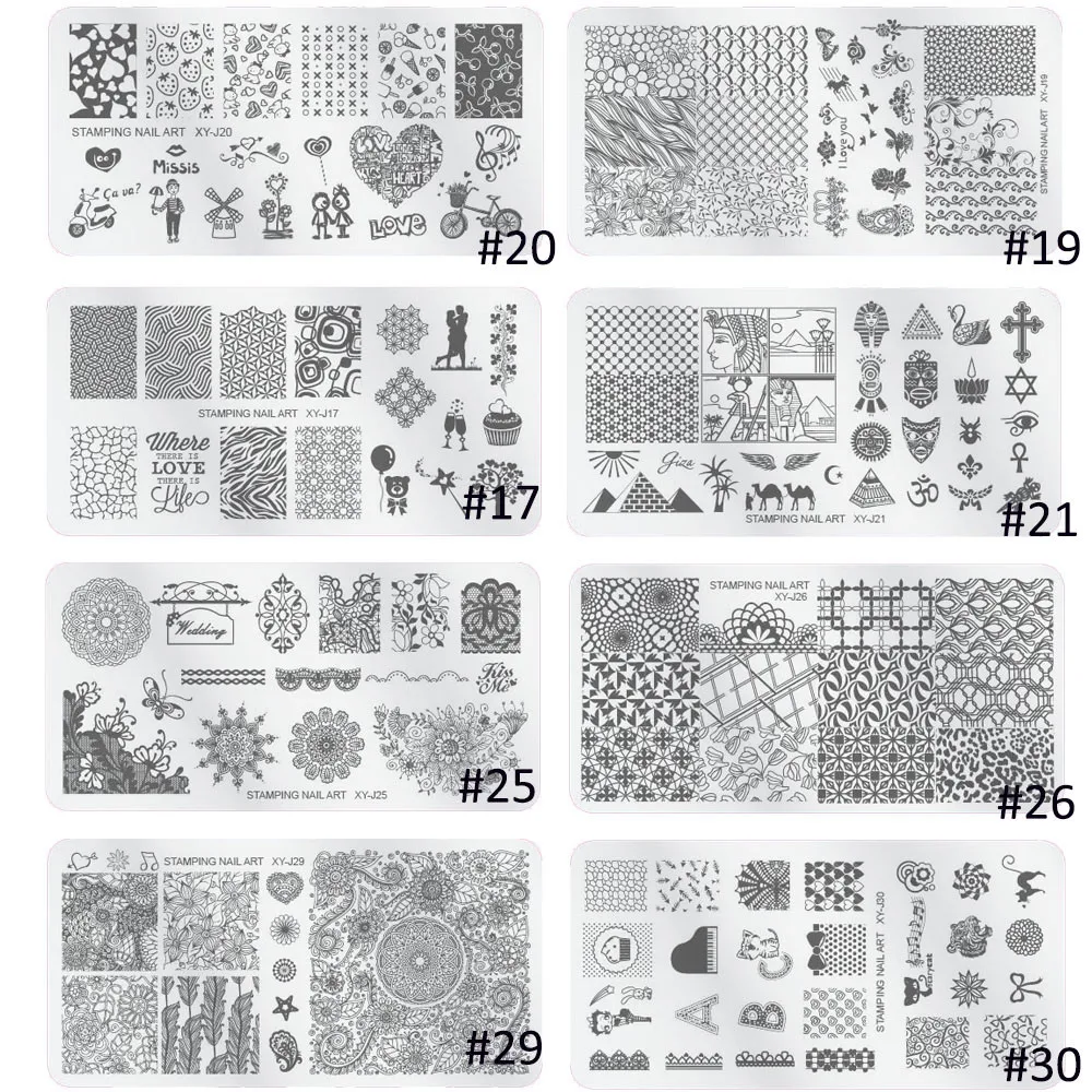 Милый тренд 1 шт. прямоугольная Рождественская/Цветочная пластина для стемпинга