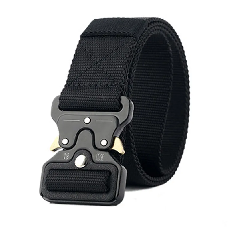 

Military Combat Tactical Belt Men Thicken Metal Buckle Nylon Belts Heavy Duty Molle Carry Survival Waist Belt