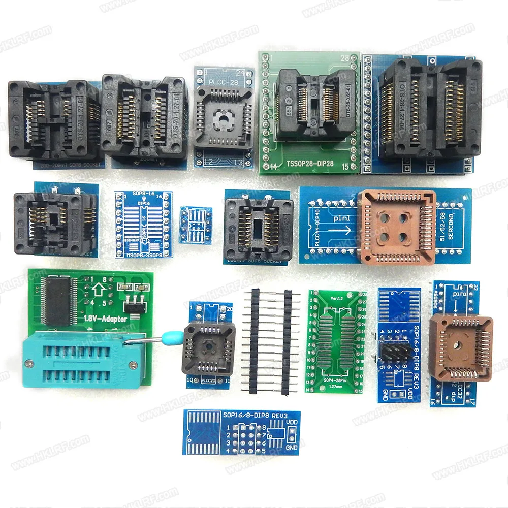 LRF NEWEST TL866A USB Programmer EPROM FLASH BIOS 17 Universal Adapter + EDID code Free Shipping | Электронные компоненты и