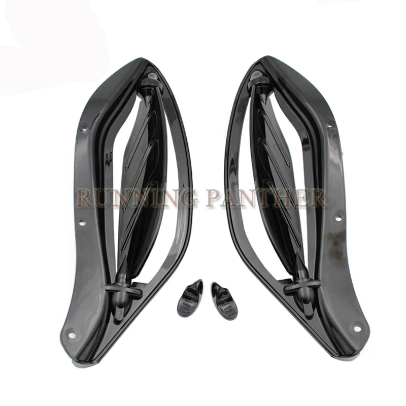 

Black Grey Clear Motorcycle Side wings Windshield Air Deflectors