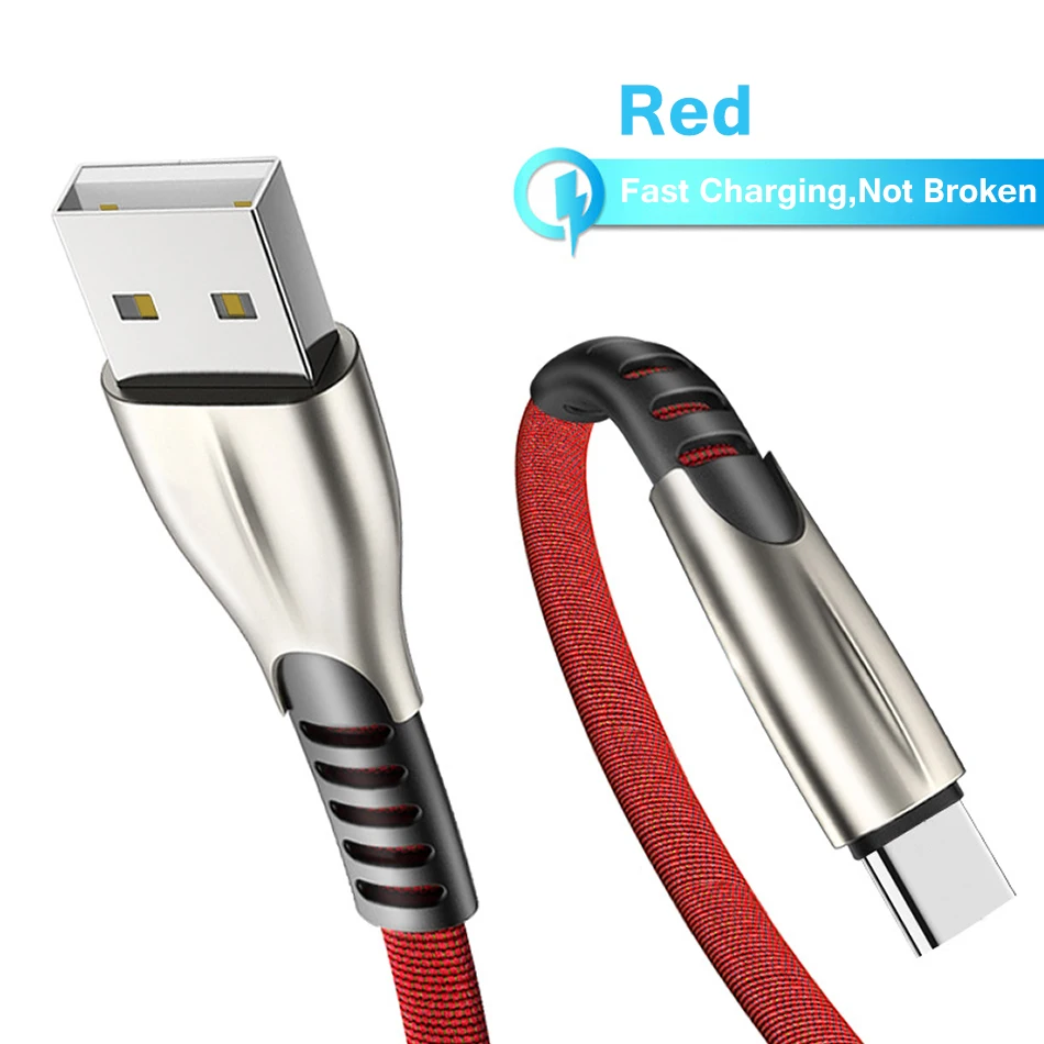 Тип usb C кабель 1м 2м 3A провод для быстрого заряда Mi samsung S10 S9 S8 Note 9 8 type передачи