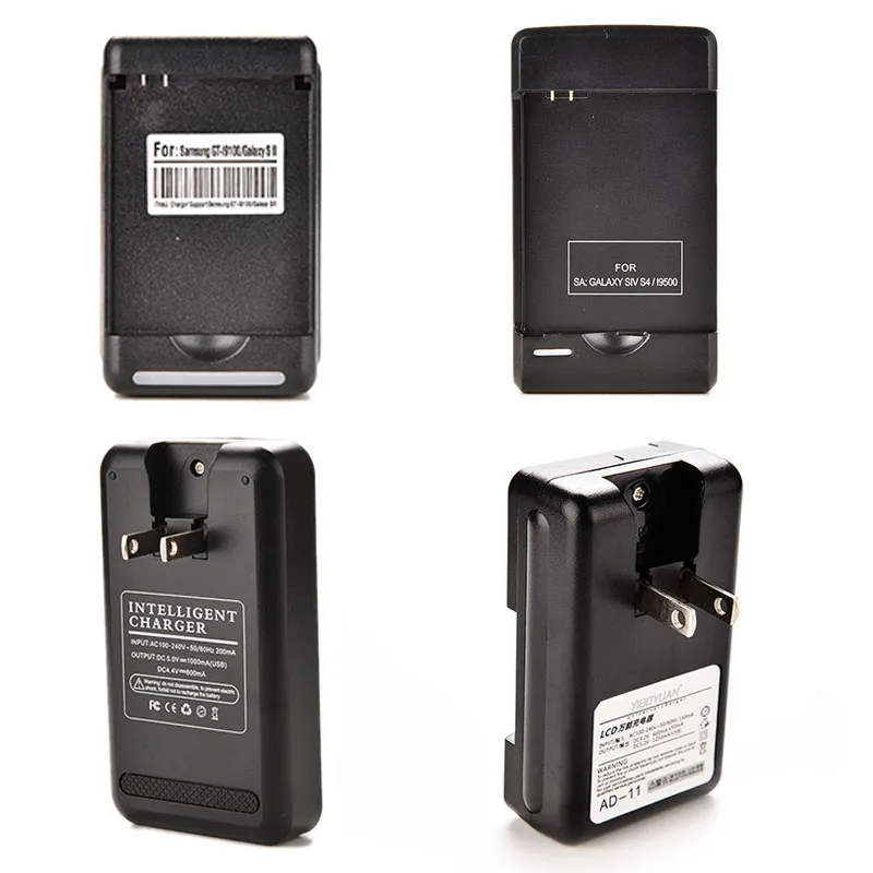 

LCD Indicator Screen For Phones USB Port US Plug Universal Battery Charger Suit For many more rechargeable lithium-ion batteries