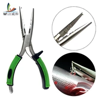 18cm high carbon steel fishing pliers scissors remover fishing line cutter lead sheath cutter fishing hooks tools tackle