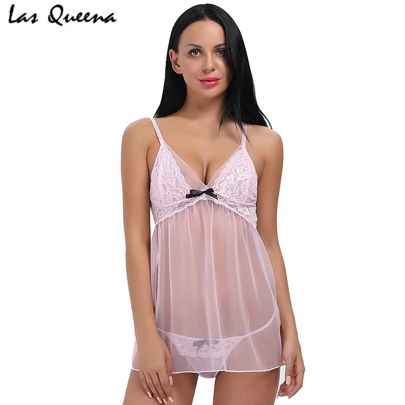 Прозрачное эротическое нижнее белье Babydoll большие размеры сексуальное женские