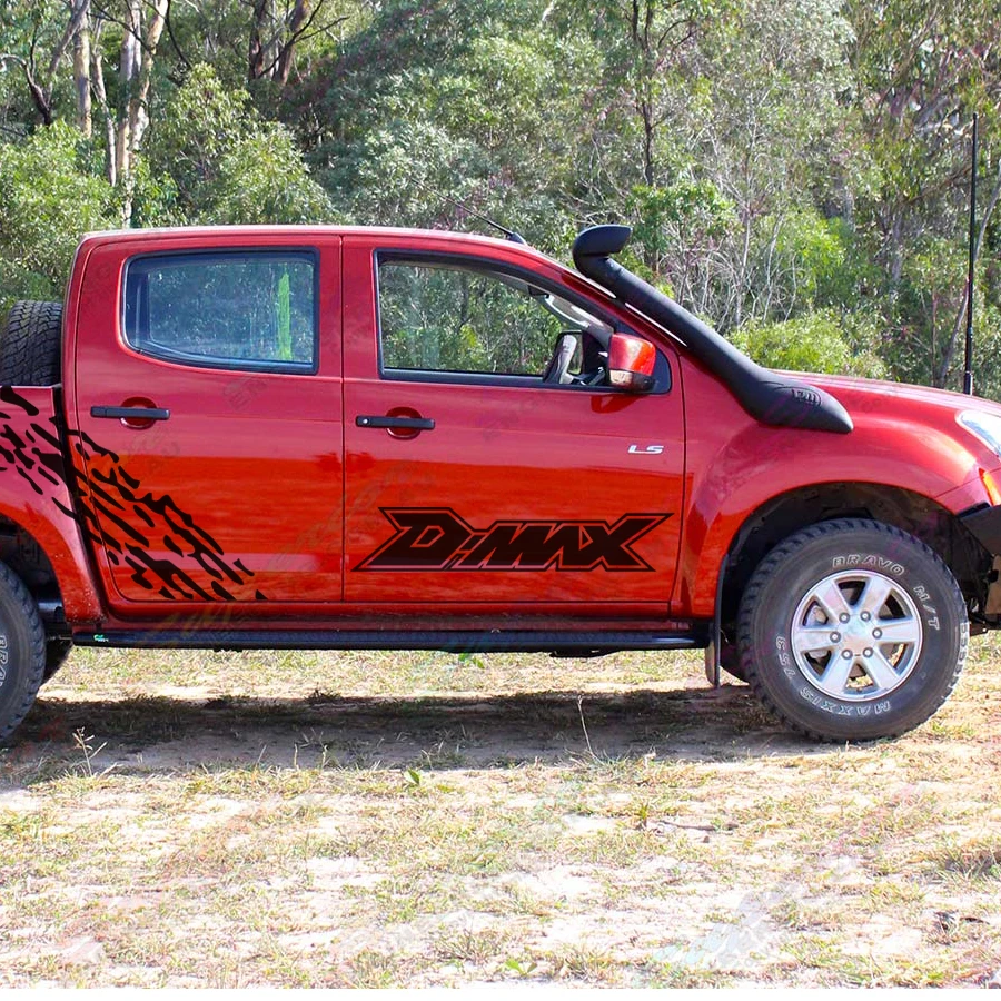 Автомобильные наклейки пригодные для D max 2012 настоящее боковой двери заднего