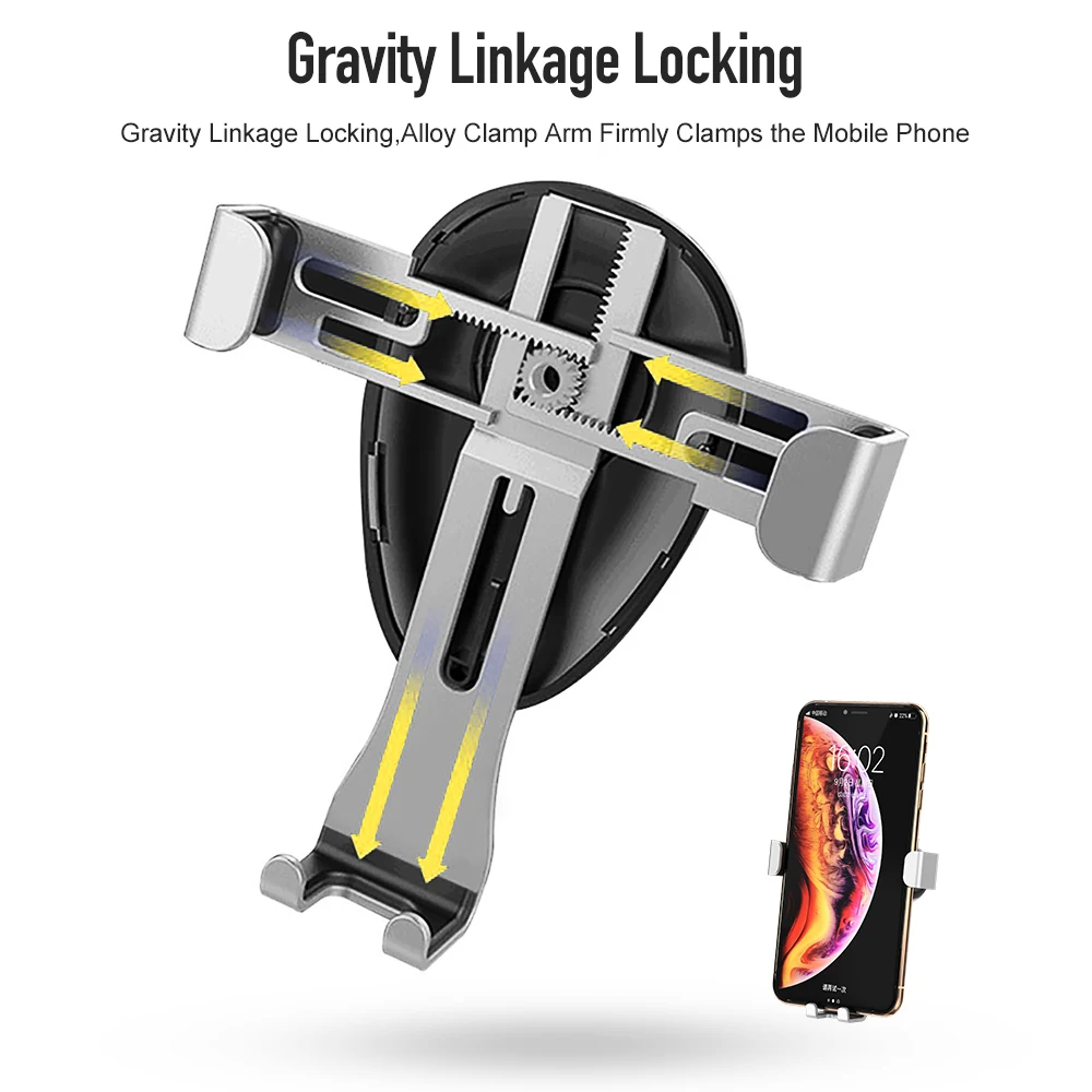 Jellico Автомобильный держатель для телефона iPhone X 8 7 Gravity Air Vent автомобильный