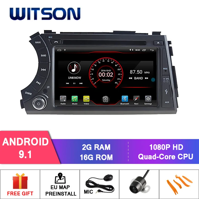 WITSON Android 9.0 IPS HD Screen for SSANGYONG Korando Action Cyron CAR DVD 4GB RAM+32GB FLASH 8 Octa Core+DVR/WIFI+DSP+DAB+OBD |