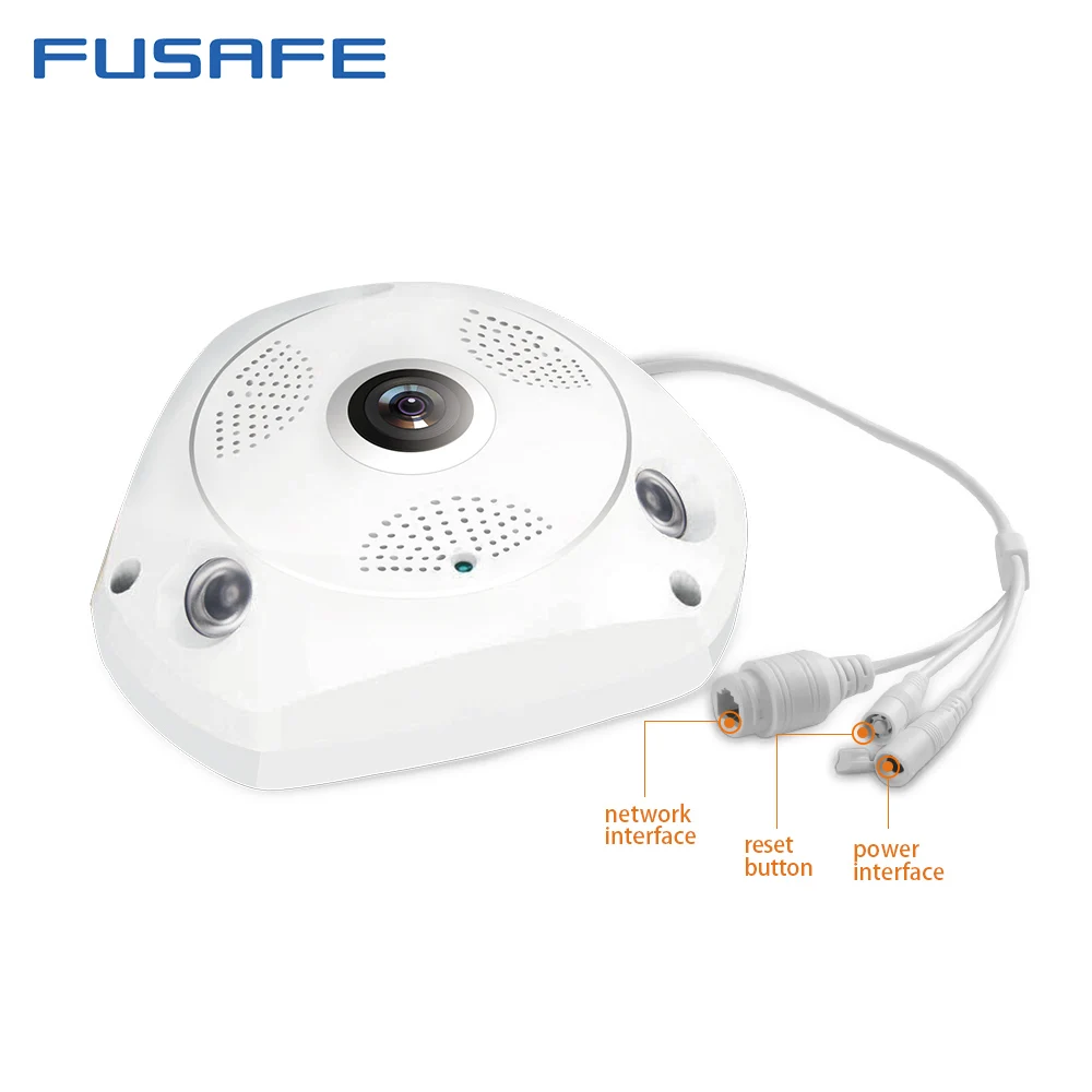 FUSAFE 360 Градусов Панорамный Рыбий Глаз Камеры 960 P Wi-Fi Беспроводная IP CCTV Камера