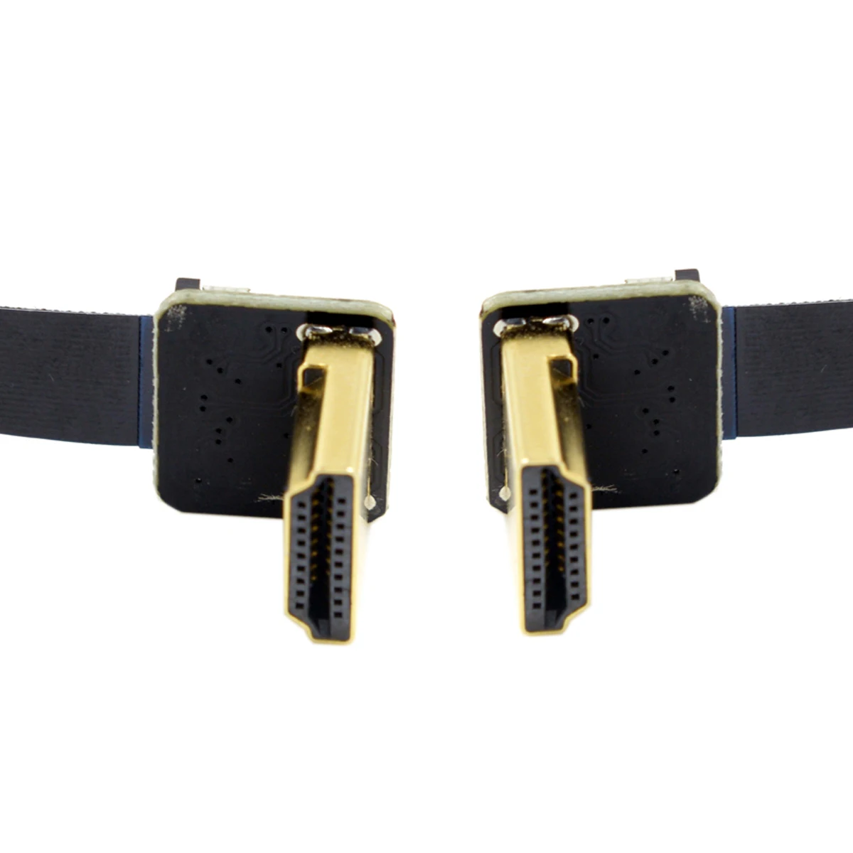 

Jimier CYFPV Dual Down Angled 90 Degree HDMI-compatible Type A Male to Male HDTV FPC Flat Cable for FPV HDTV Multicopter Aerial