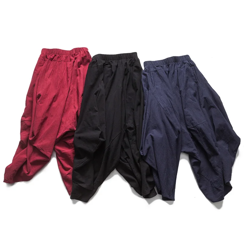 Аладдин цыганский Хиппи Мешковатые Штаны Мужские Пиджаки Повседневные