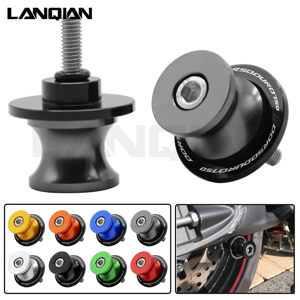 

6mm Swingarm Spools Slider CNC Aluminum Rear Swing Arm Motorcycle Stand Screws Slider Cover For Aprilia Dorsoduro 750 2008 2009