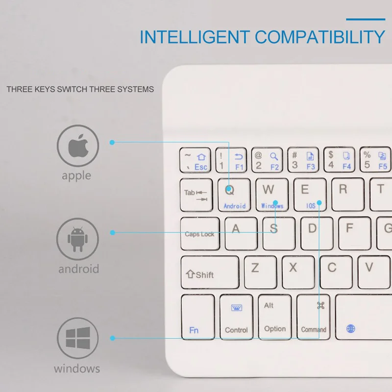 Беспроводная bluetooth клавиатура для IOS Android Windows PC Ipad планшетных ПК новейший