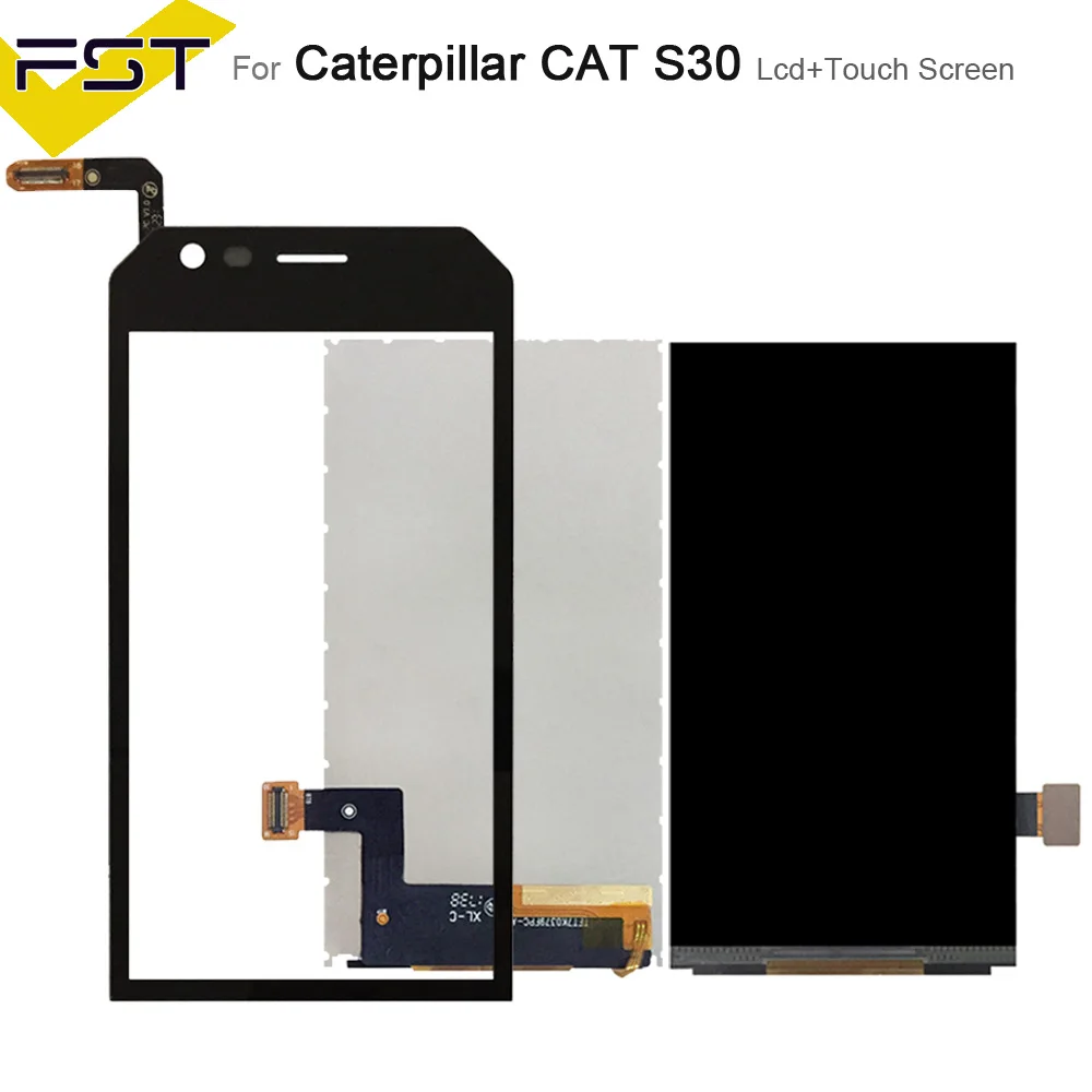 ЖК дисплей и дигитайзер сенсорного экрана для CAT S30 черный аксессуары мобильного