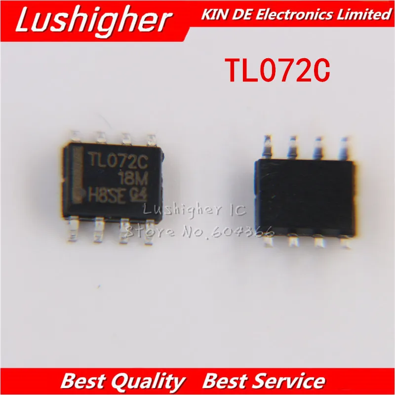 10 шт. TL072CDR TL072 SOP8 SOP TL072CD SMD TL072C|tl072|freeshipping free |