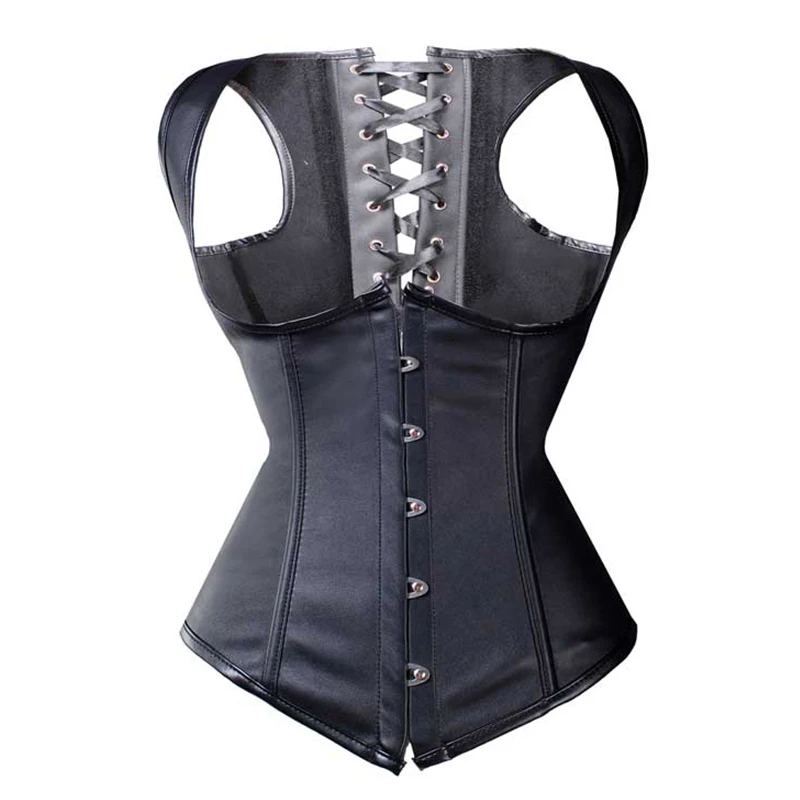 Женский сексуальный черный жилет Пояс Cincher корсет бюстье боди ShaperLace Up атласное бюстье на стальных косточках Готический тонкий жилет корсет