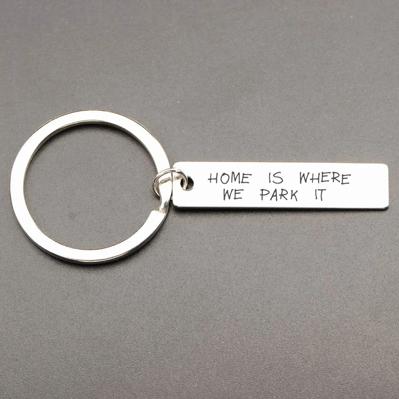 Camper Keychain Home-это то место где мы припарковываем его Charm Adventure Летние путешествия