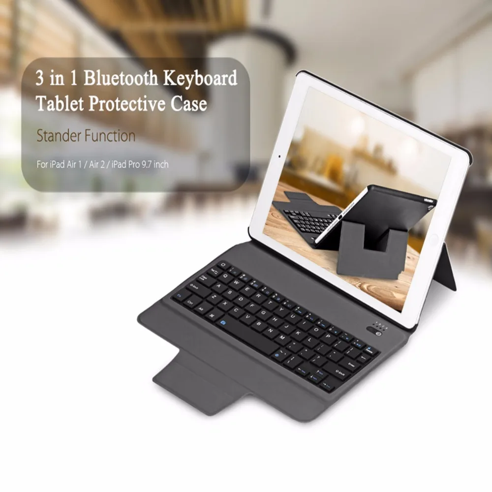 Kemile ультратонкая Bluetooth клавиатура с подставкой кожаный чехол для iPad Pro 9 7 нового