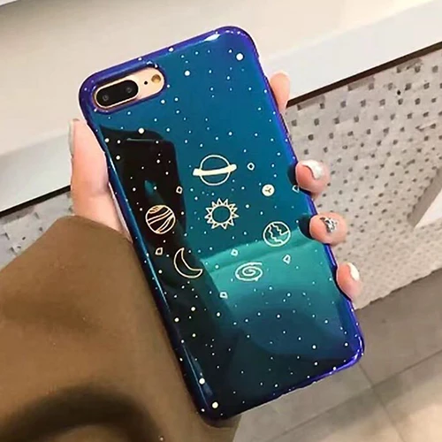 LOVECOM Вселенная планета чехол для телефона для iPhone 11 Pro Max XR XS Max X 8 7 6 6S Plus Ретро Blu-Ray мягкий IMD Телефон задняя крышка чехол s - Цвет: a