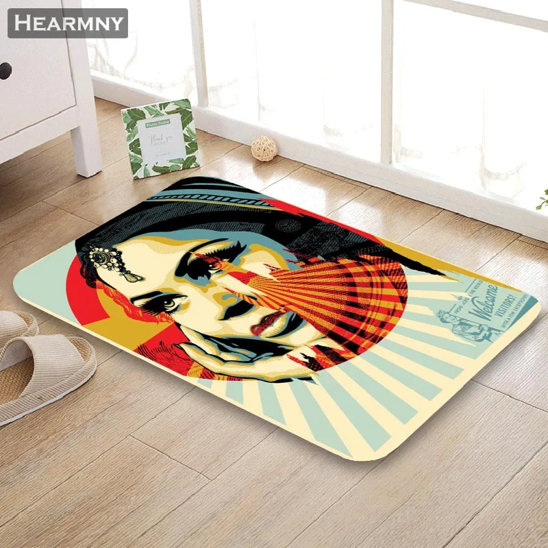 Индивидуальный ковер Shepard Fairey напольный/Банный/кухонный/пляжный фланелевый