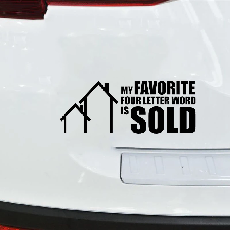 Моя любимая виниловая наклейка с 4 буквами и надписью продано | Автомобили