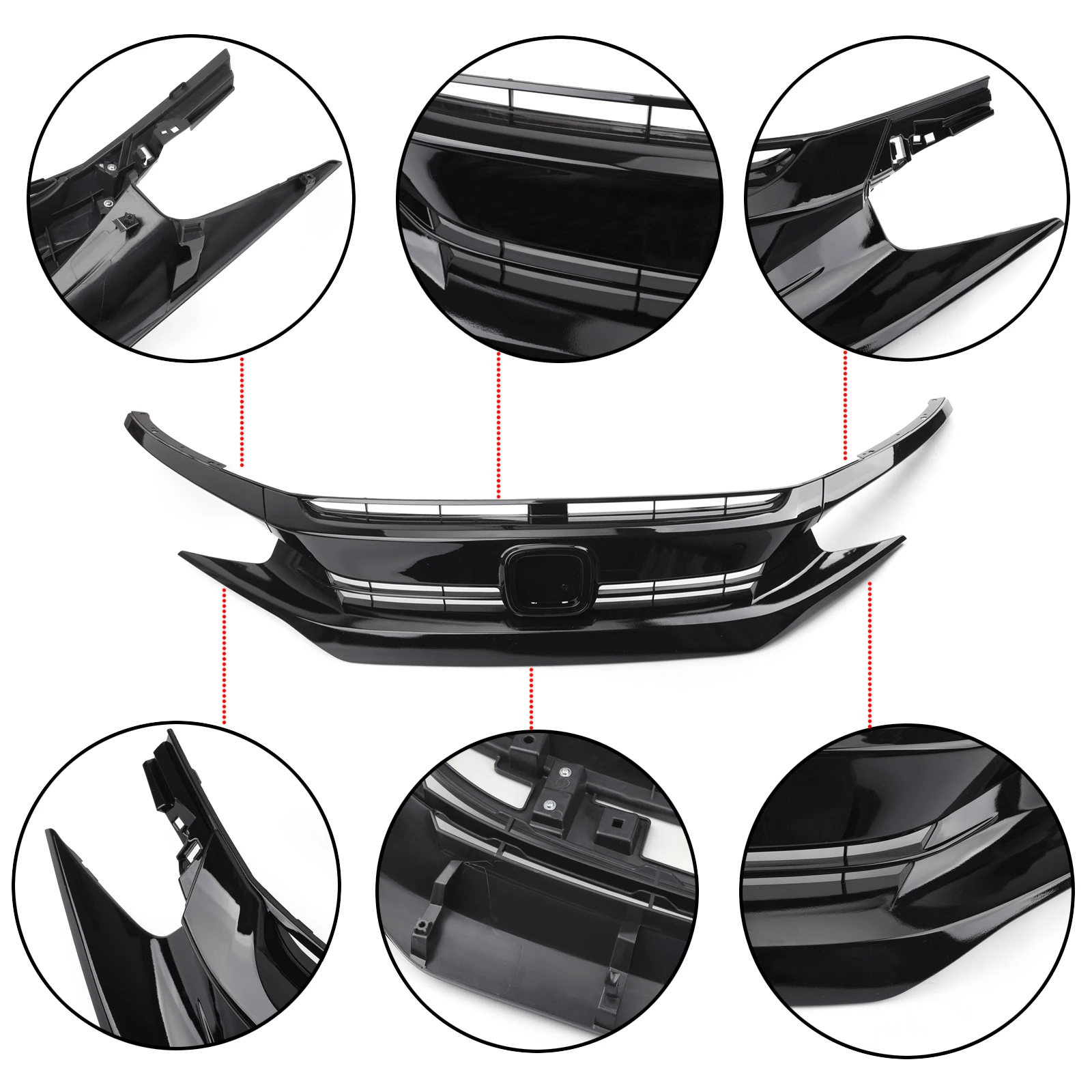 Areyourshop Решетка Переднего Капота решетка век для Honda Для Civic Coupe- СЕДАН ПЕРЕДНИЙ БАМПЕР решетка автомобиля запчасти