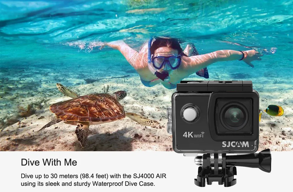Оригинальная Экшн-камера SJCAM SJ4000 Full HD Allwinner 4K 30FPS wifi 2," экран мини шлем 30 м водонепроницаемая Спортивная DV камера