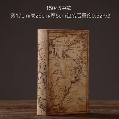 Винтажная фальшивая книга украшения книги модель американская ретро старая книга украшения реквизит для фотографий книги роскошный ящик для хранения - Цвет: 15045 Middle