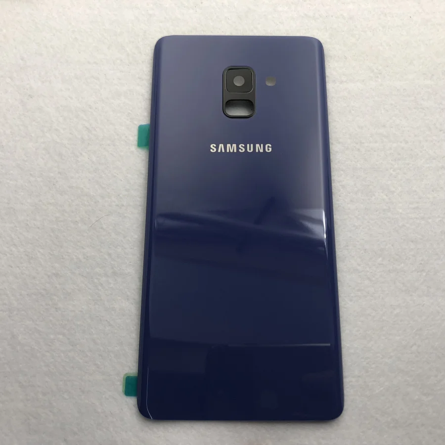 Для samsung Galaxy A8 Plus A730 A730F SM-A730F задняя крышка корпус стекло задняя крышка батарея Замена+ наклейка