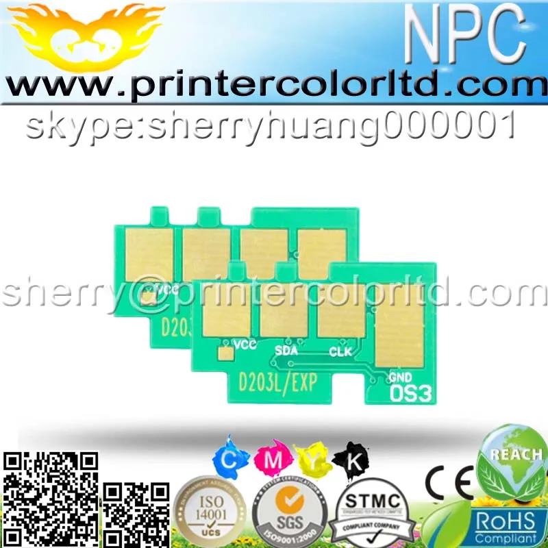 Совместимый чип T504 для картриджа с оригинальным тонером Samsung 504 лазерного