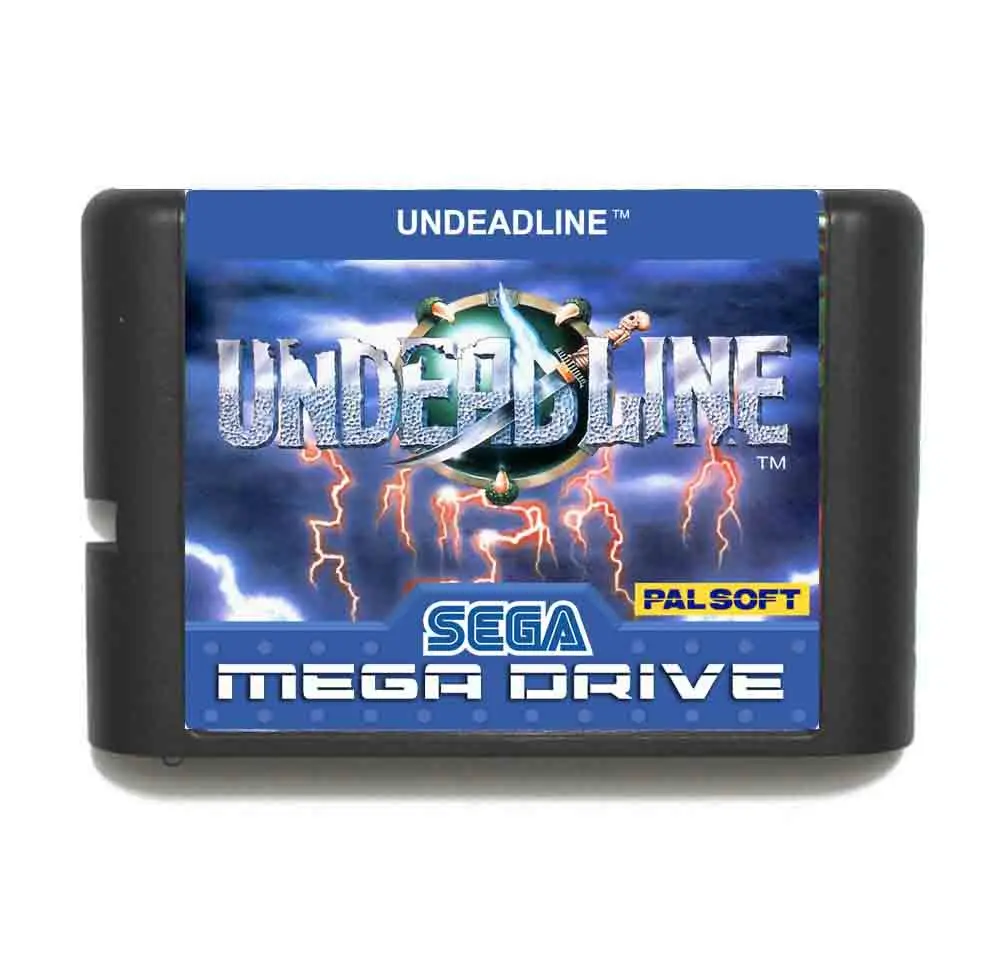 Undead линия 16 бит MD карточная игра с коробку для Sega игры Mega Drive/ Genesis|undead line|16 bitmd game |