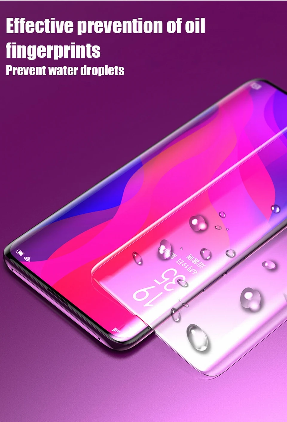 Полное покрытие жидкий клей УФ закаленное стекло для oppo Find X защитная пленка, стекло для oppo Findx протектор