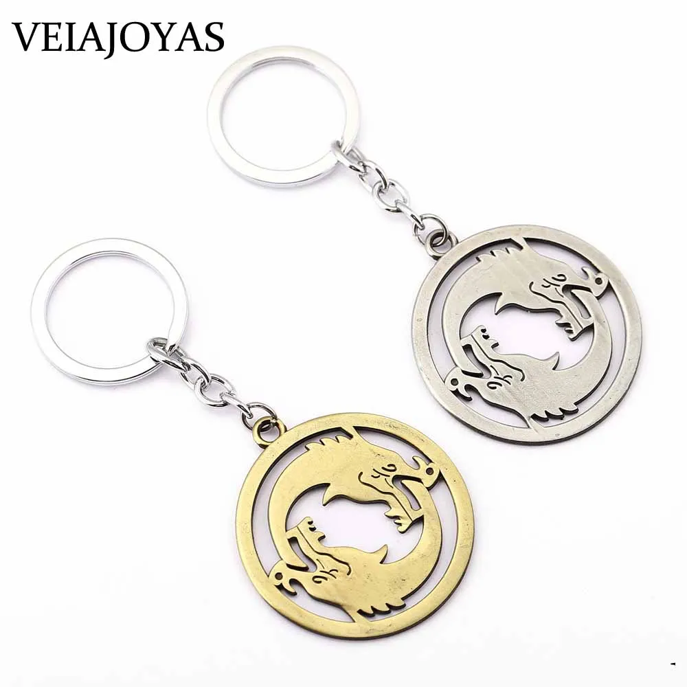 Игра Overwatch брелки для ключей Ханзо Дракон Дартс сплава Keyring Винтаж OW Подвески
